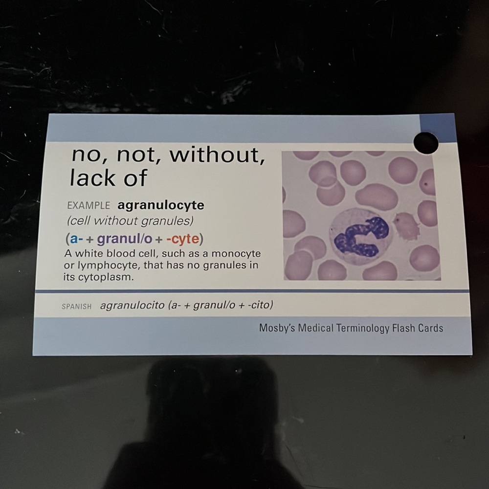 Mosby’s Medical Terminology Flash Cards - Picture 7 of 7